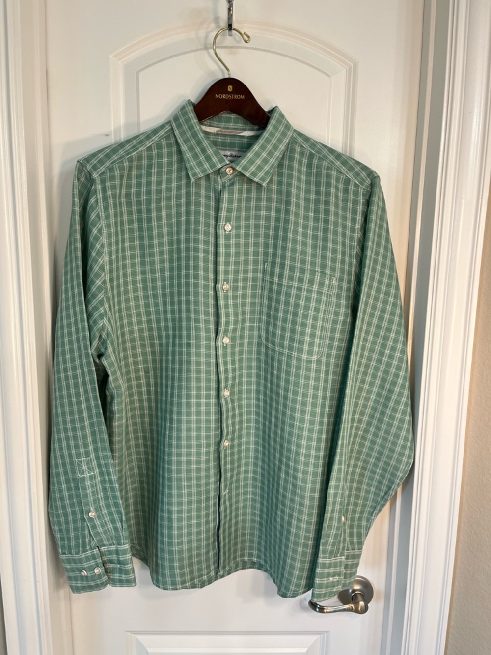 Tommy Bahama Men's Linen Plaid Button-Up Shirt